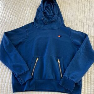 🔥 Aviator Nation Ninja Pullover Hoodie in Royal Blue. 
Gold Zip Pockets. Sz. L
